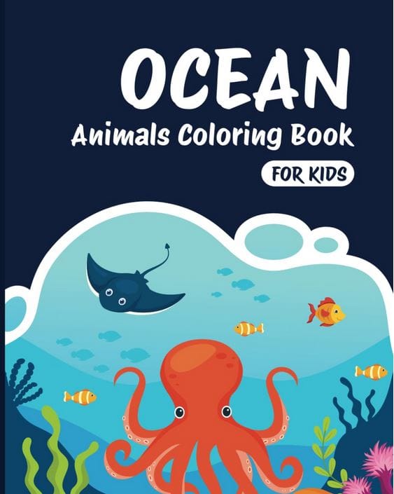 Ocean Animals Coloring Book for Kids